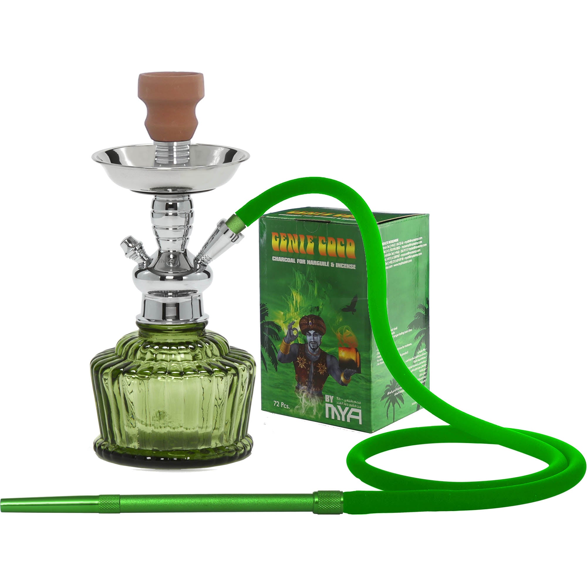 Olive Green QT MYA and Genie Coco Charcoal Package #color_Olive Green