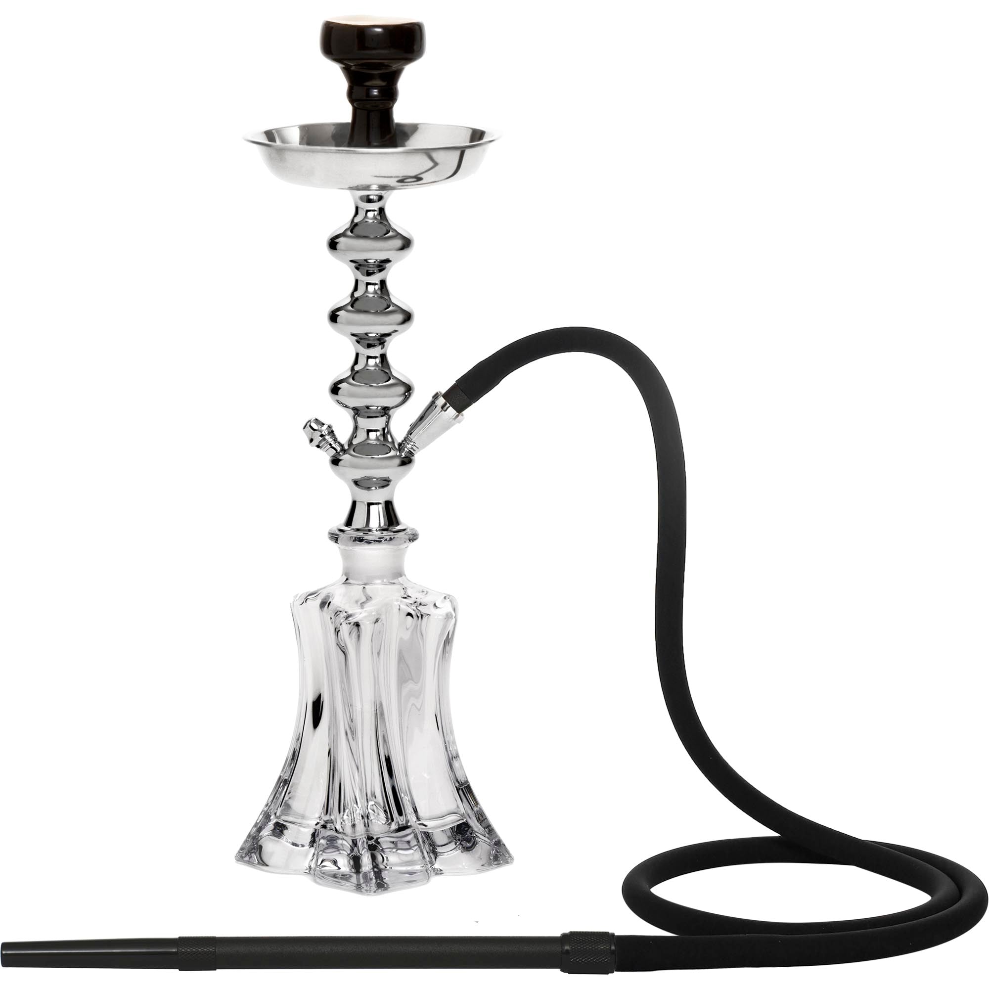 Silver Crystal Hookah Quadrus