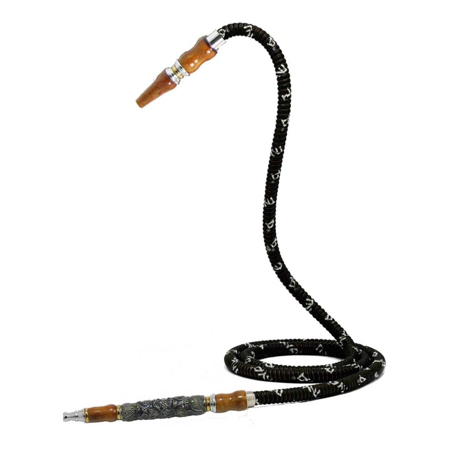 656 Black Cloisonne Hookah Hose #color_black