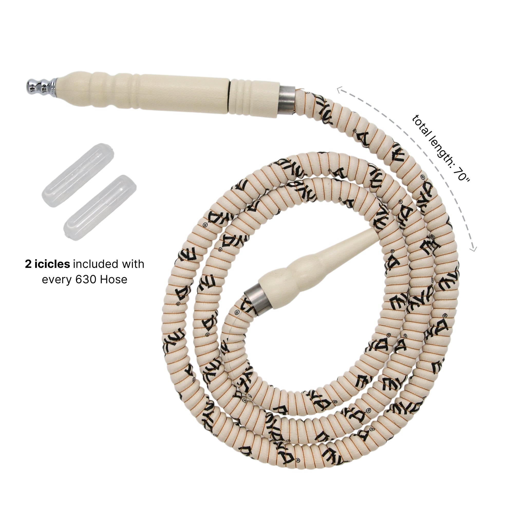 630 Off-White Freeze Hookah Hose #color_off-white