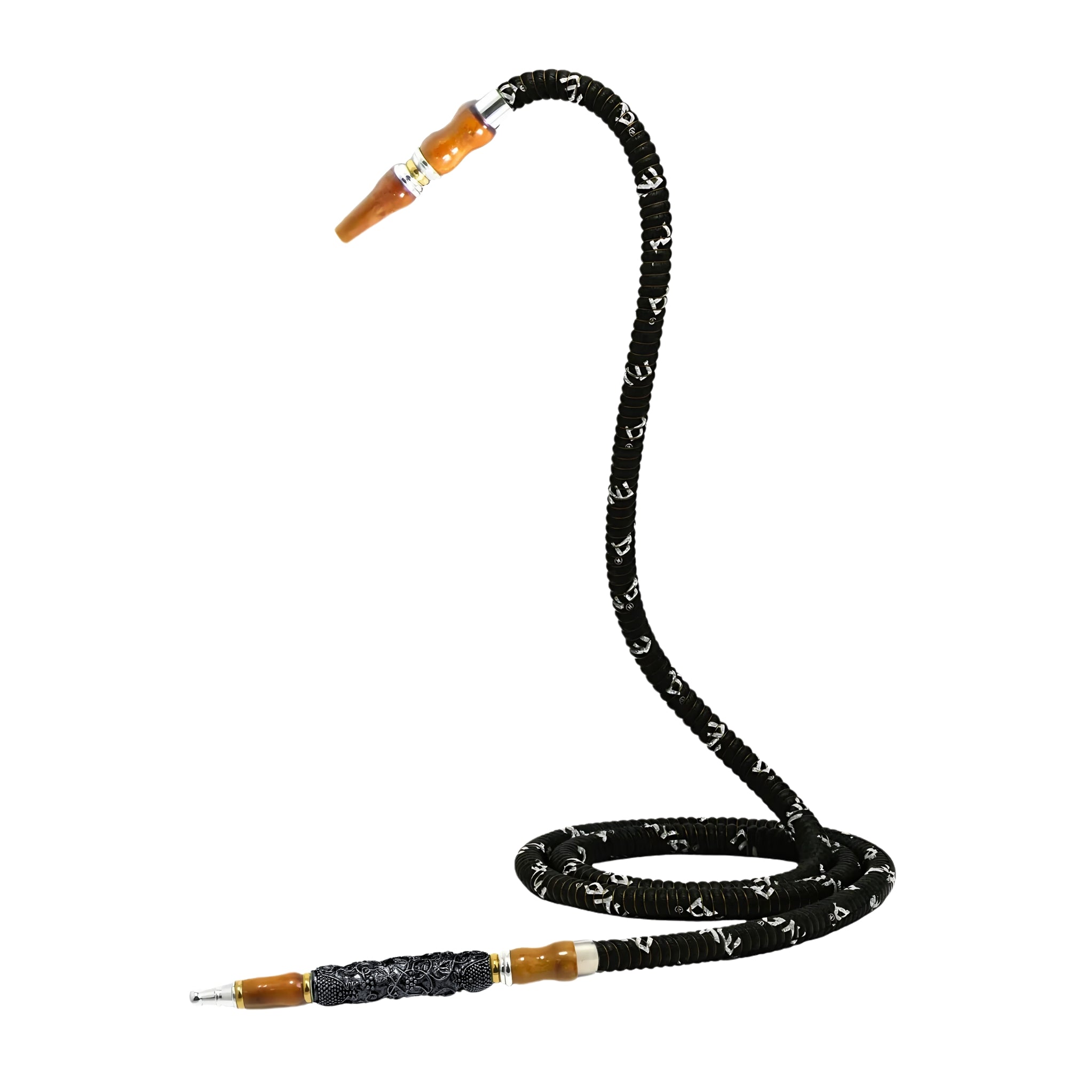 652 Cloisonne Hookah Hose #Color_Black