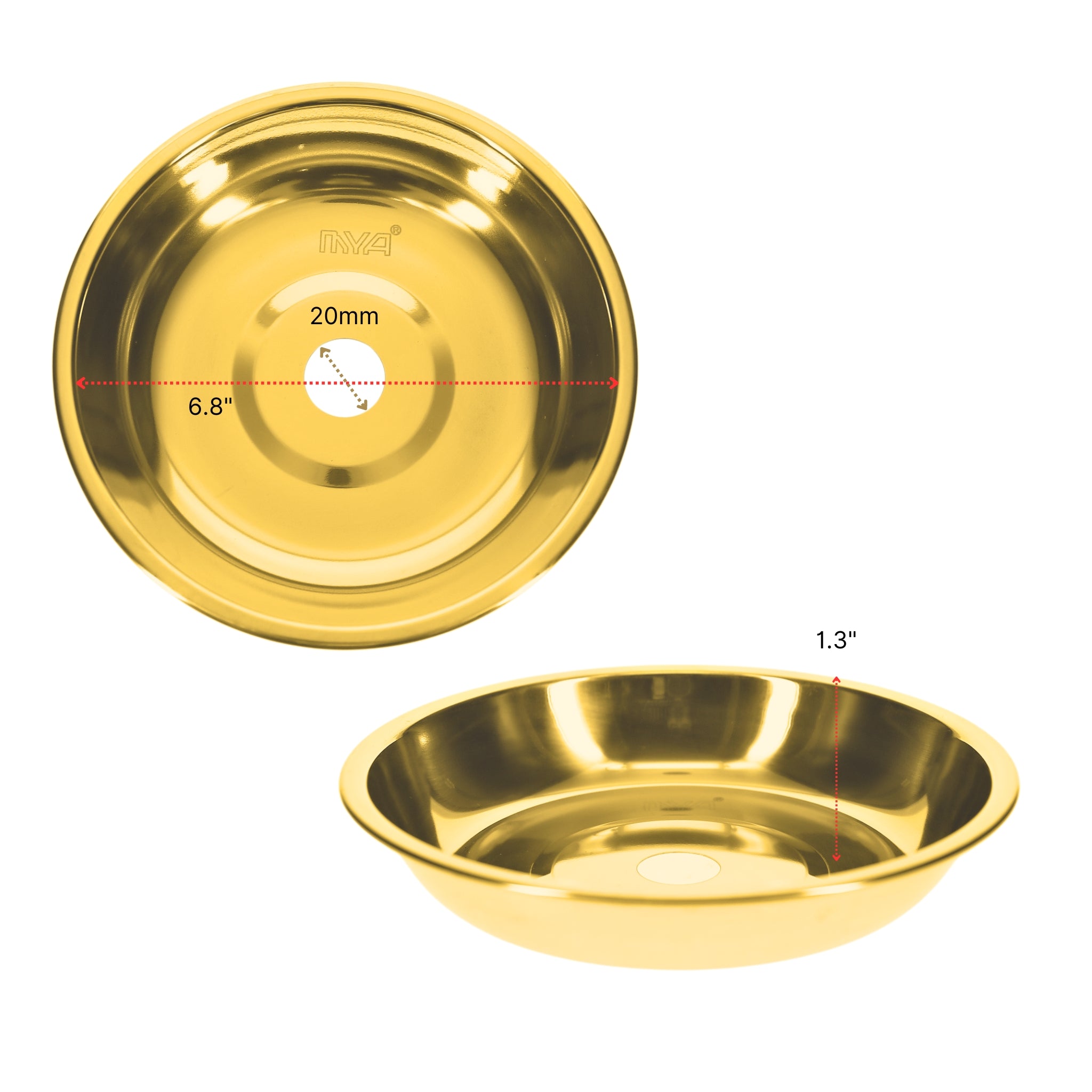 Gold large Hookah Plate #color_gold