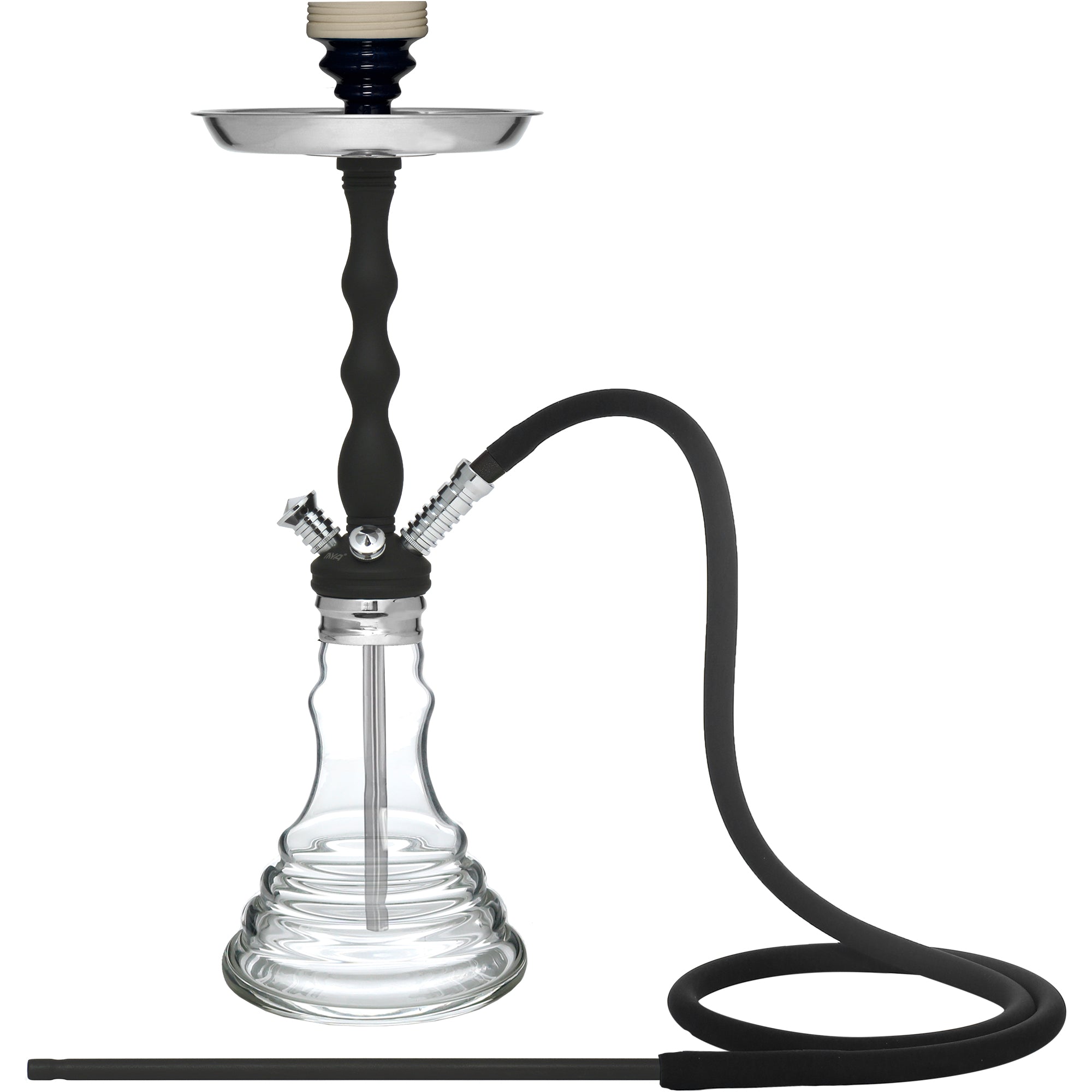 Black/Clear BEYA Hookah #color_Black/Clear