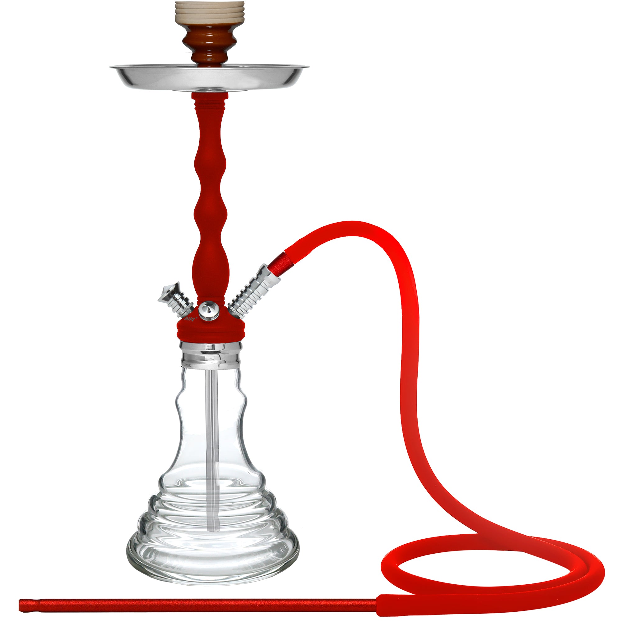 Red/Clear BEYA Hookah #color_Red/Clear