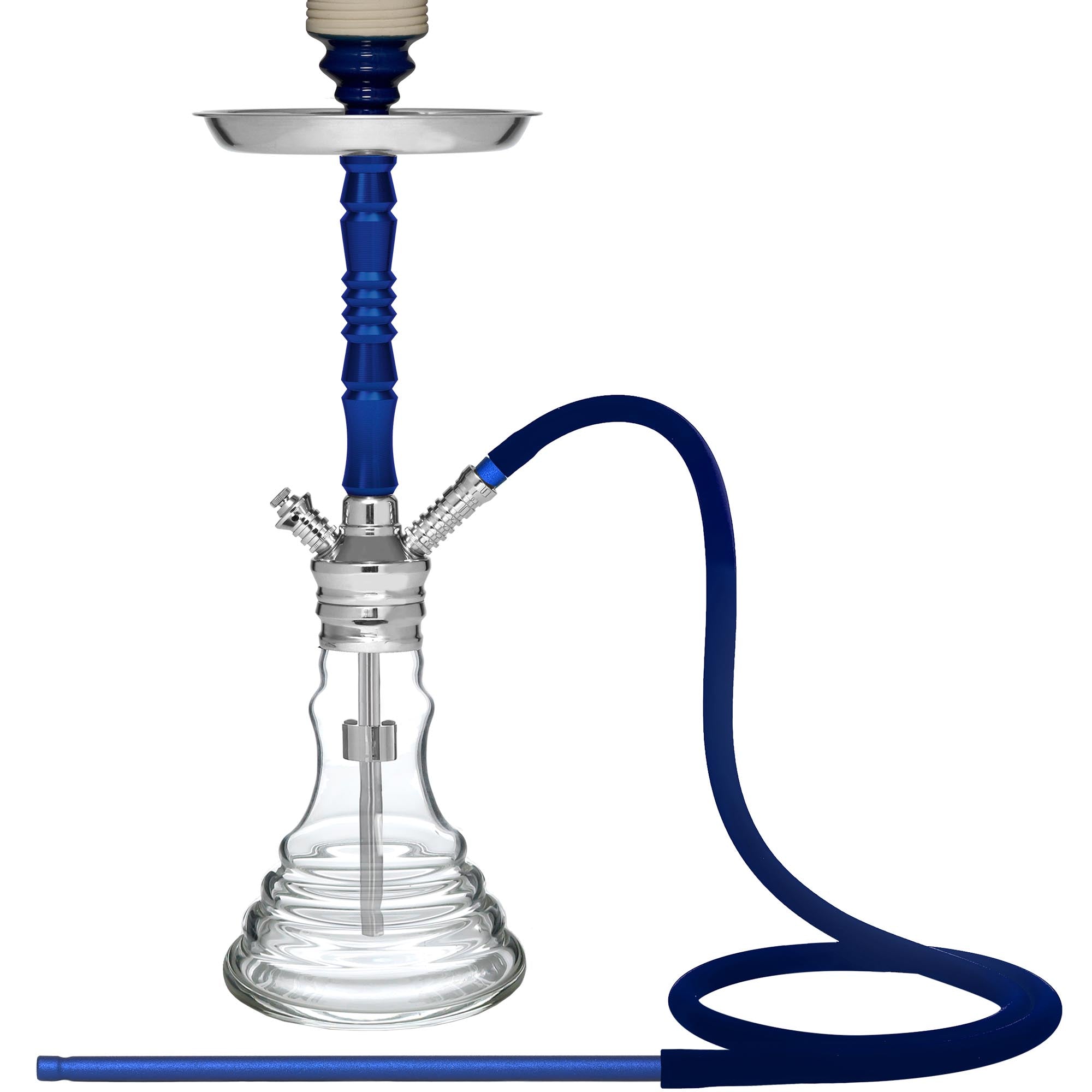 Blue and Clear BEYA 129DL Hookah #color_Blue/Clear