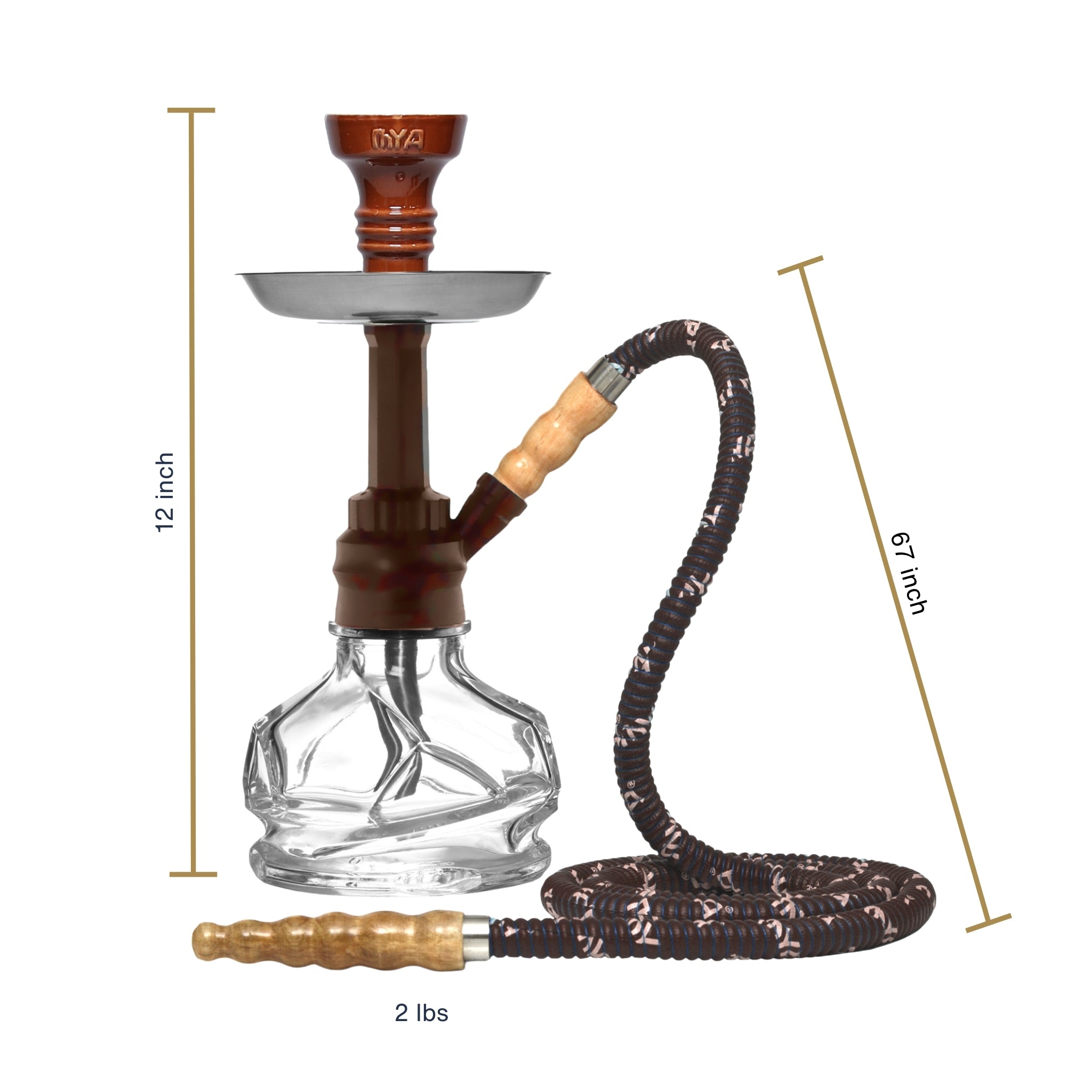 Brown CHICO 251 Hookah #color_BROWN