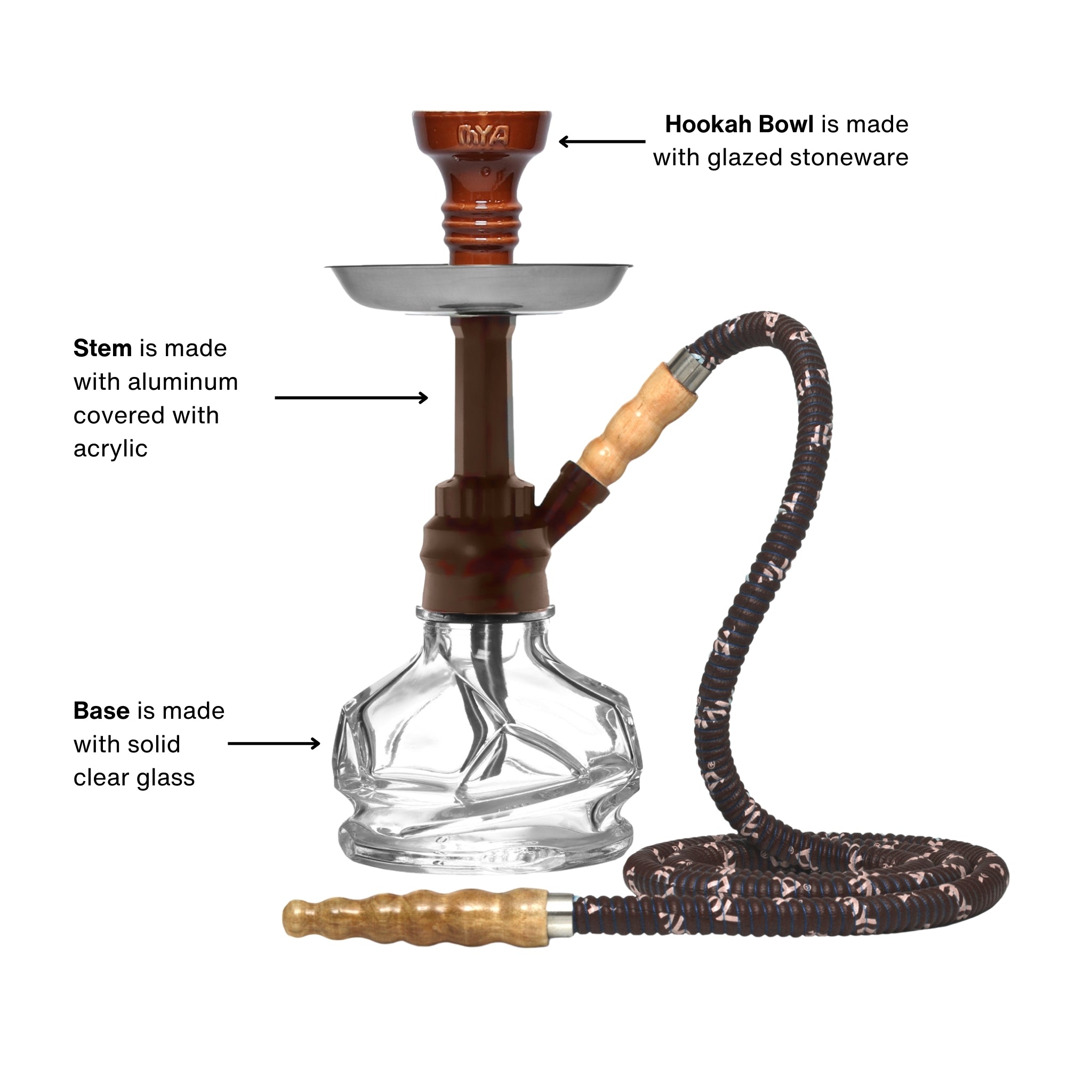 Brown CHICO 251 Hookah #color_BROWN