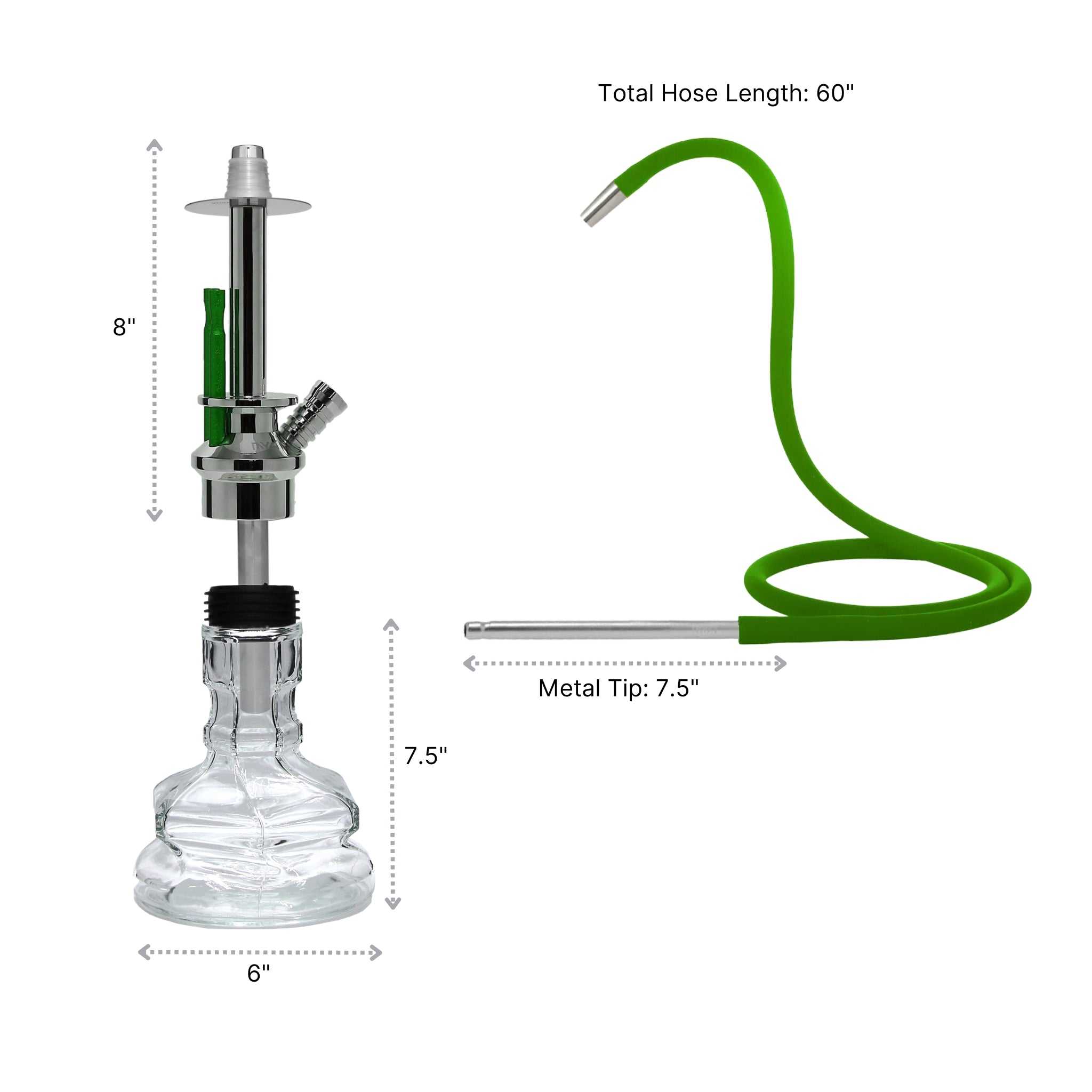 Green Medoro 201 Hookah #color_Green