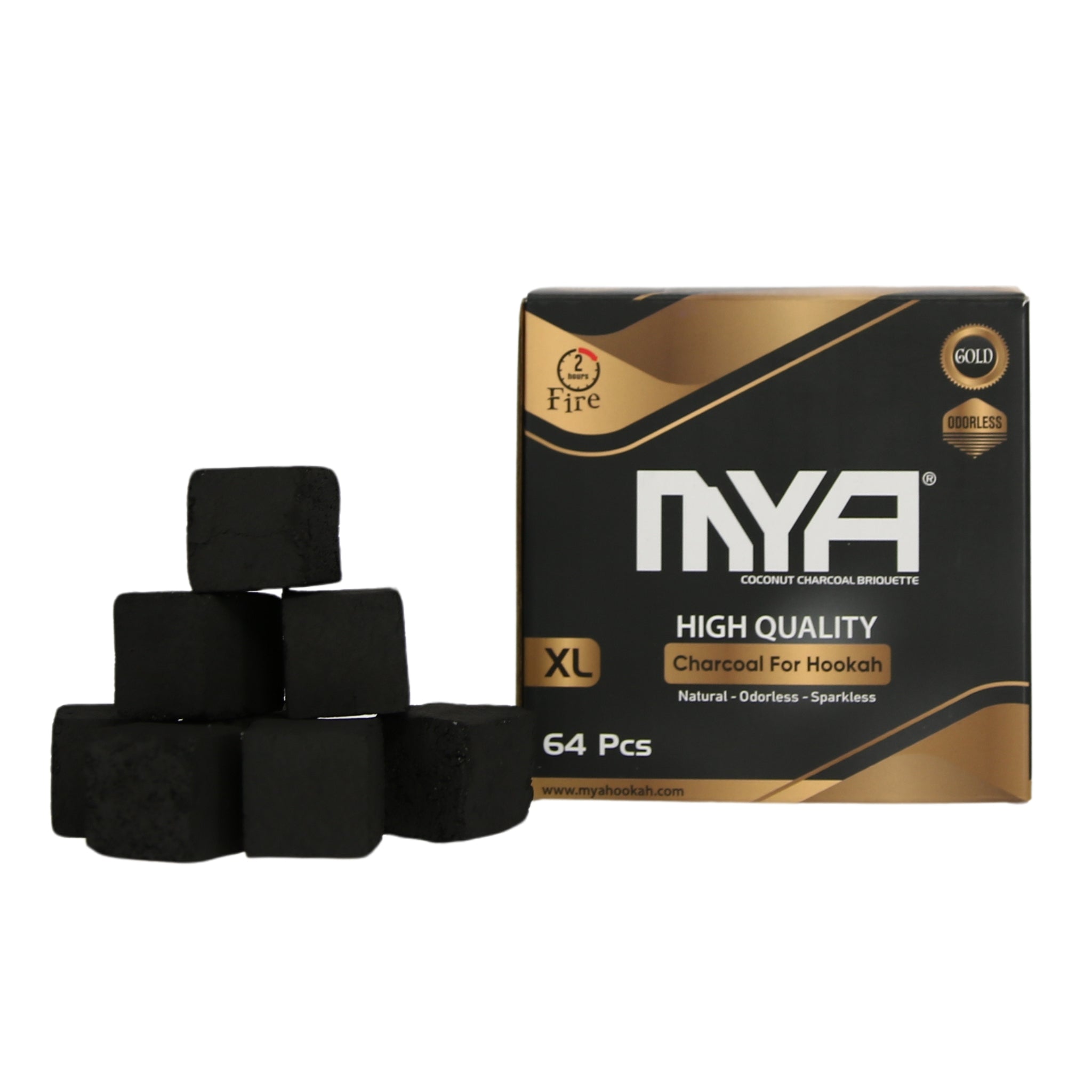 MYA GOLD 64 HOOKAH CHARCOALS