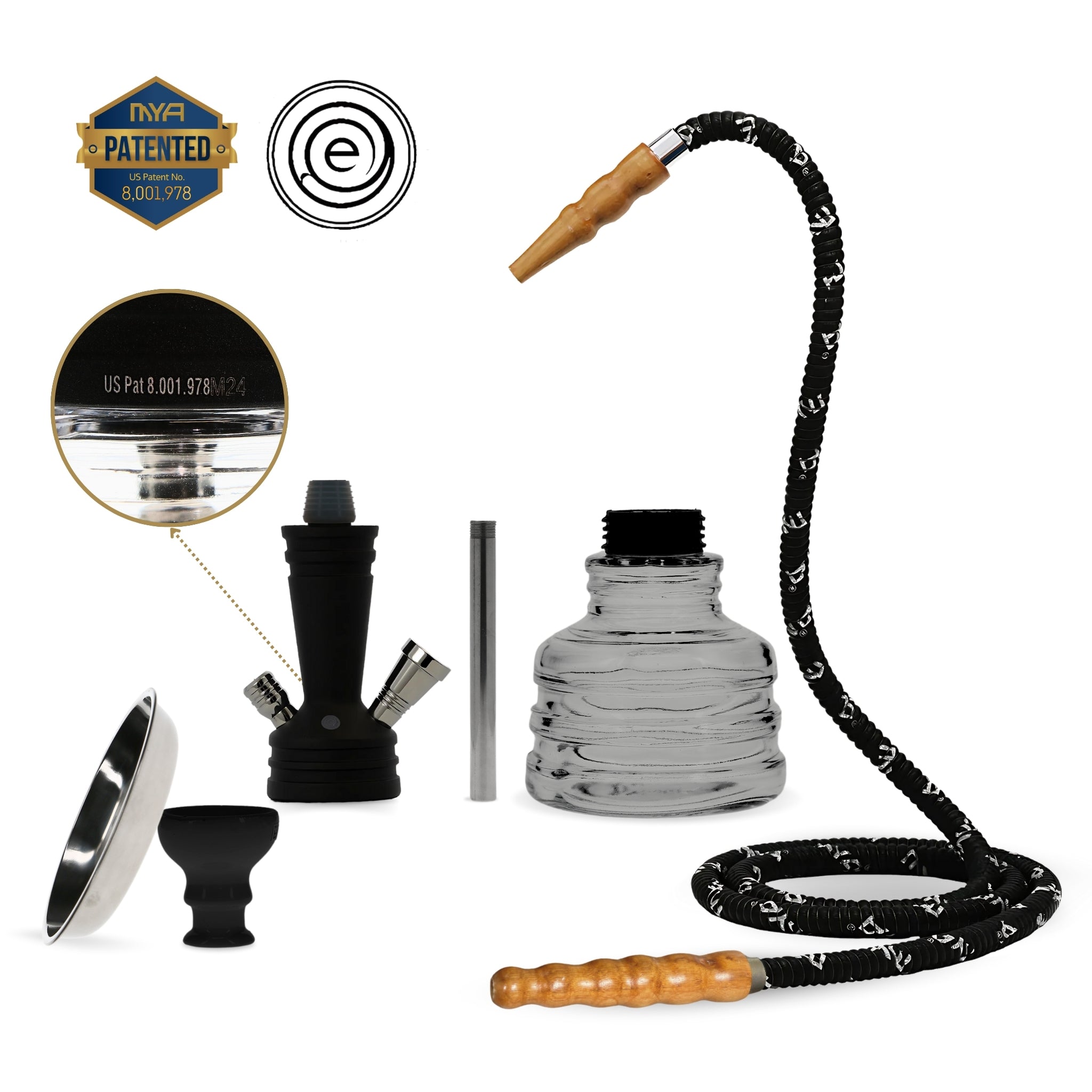 PIA Small Hookah in Grey #color_Grey