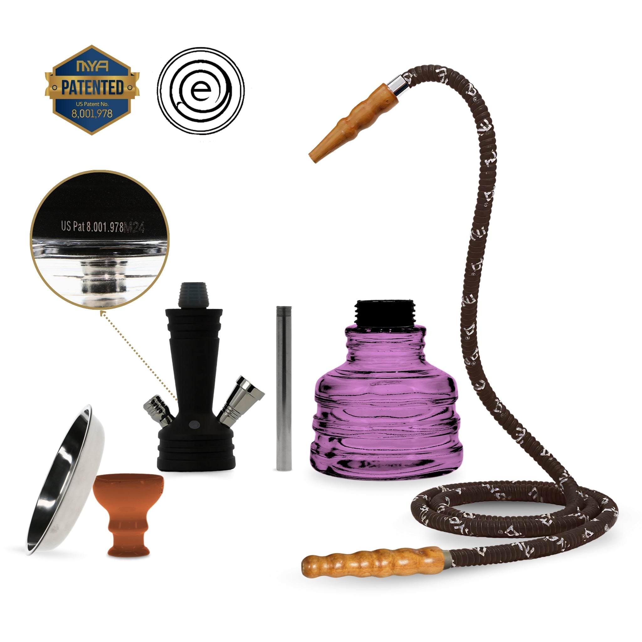 PIA Small Hookah in Light Purple #color_Light Purple