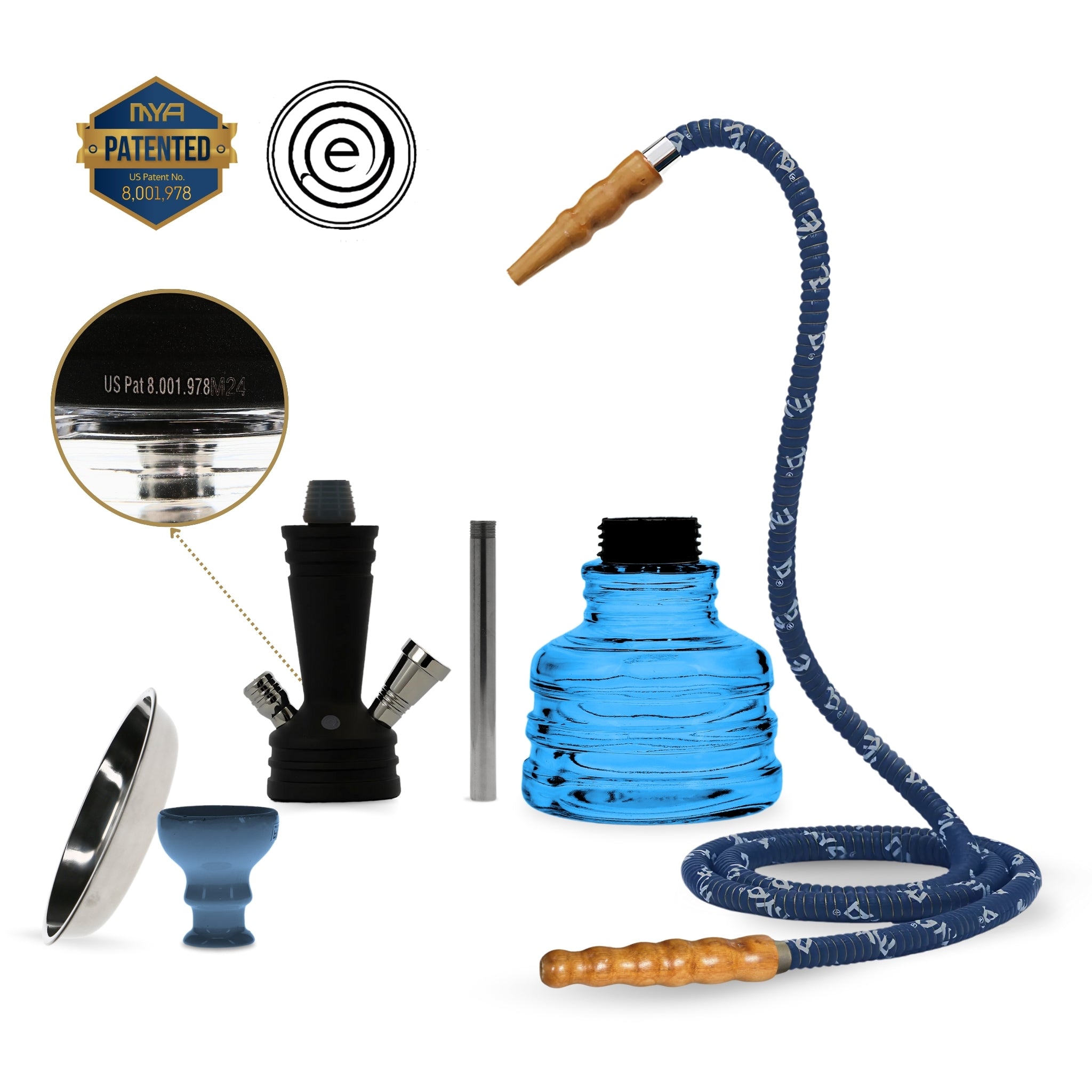 PIA Small Hookah in Sky Blue #color_Sky Blue