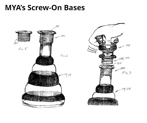 MYA's Screw-on Bases