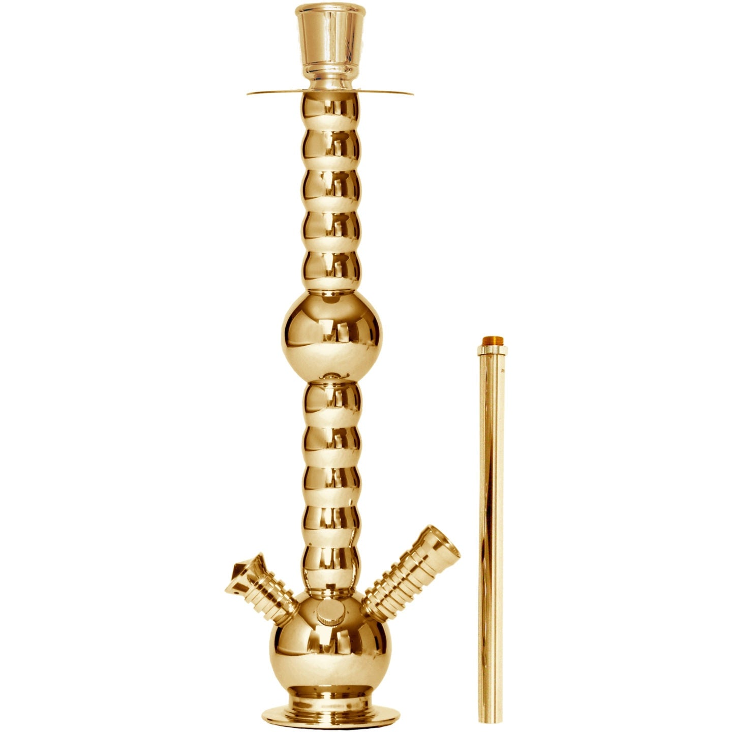 002T Gold Lebanese Hookah Stem #Color _Gold Lebanese