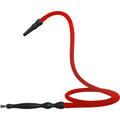 Red Silicone Rubber Finishing Long Handle Hookah Hose #color_red