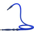 Light Blue Silicone Rubber Finishing Long Handle Hookah Hose #color_light blue