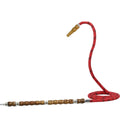 653 Red Long Handle Metal Tip Hookah Hoses #color_red
