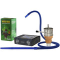 Accessories set includes Green Genie Coco 72 pieces charcoal, blue 668 hose and a Fornello +980L Set #color_blue