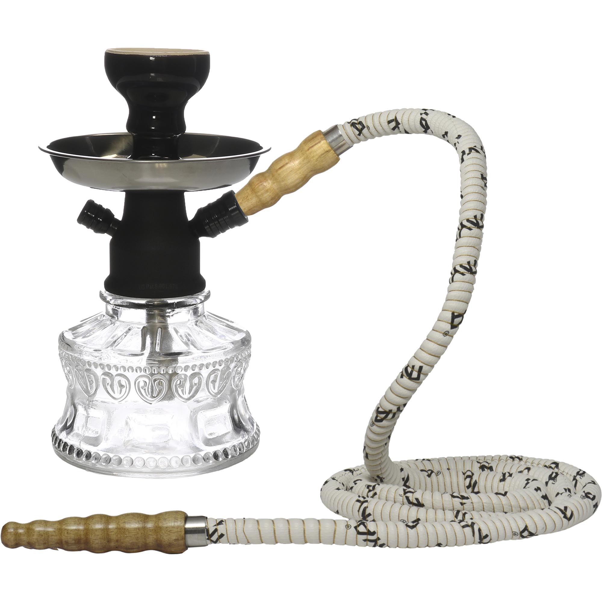 Bacci Small Hookah in Clear #color_Clear