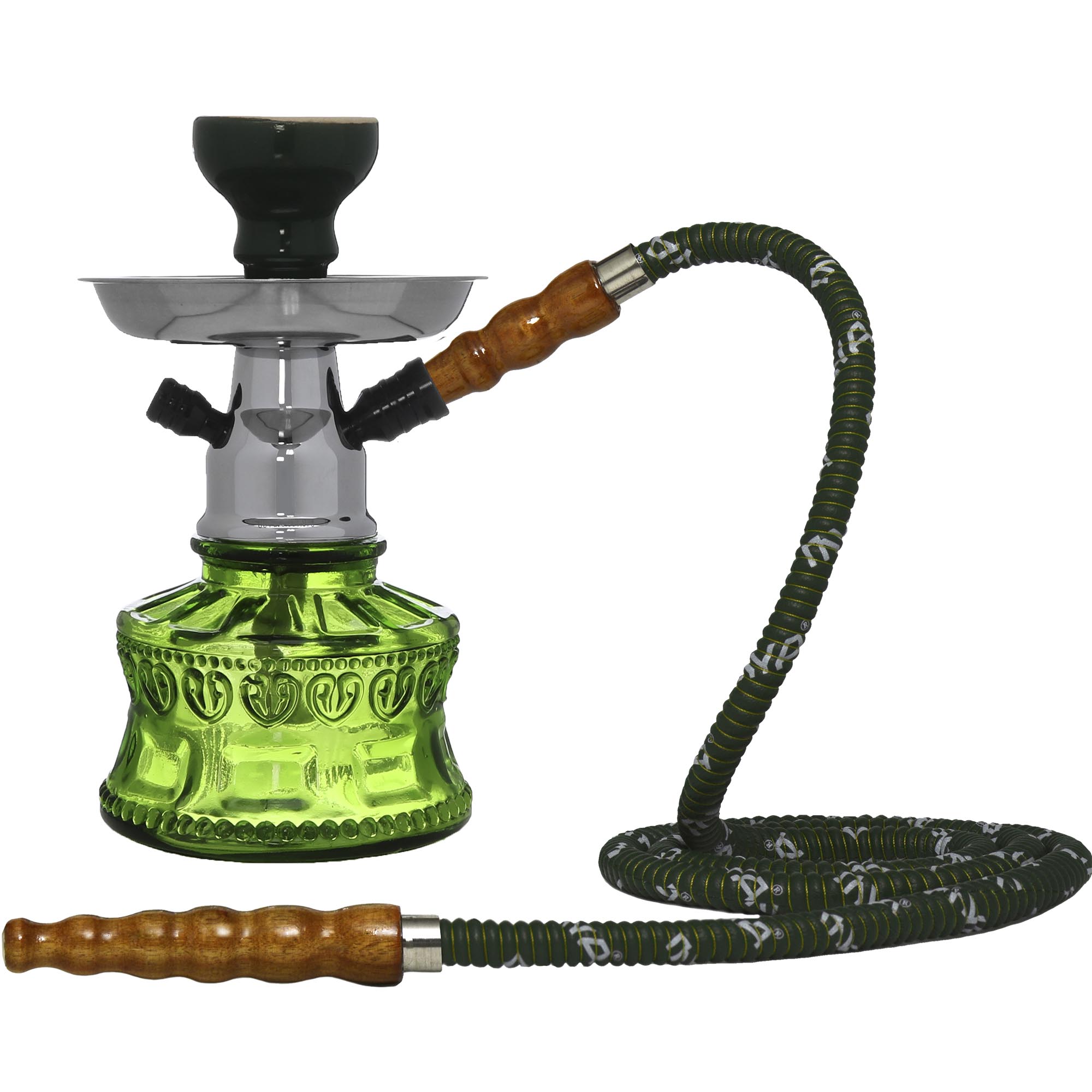 Bacci Small Hookah in Olive Green #color_Olive Green