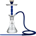 Clear with Blue BEYA 128DL Hookah #color_Blue/Clear