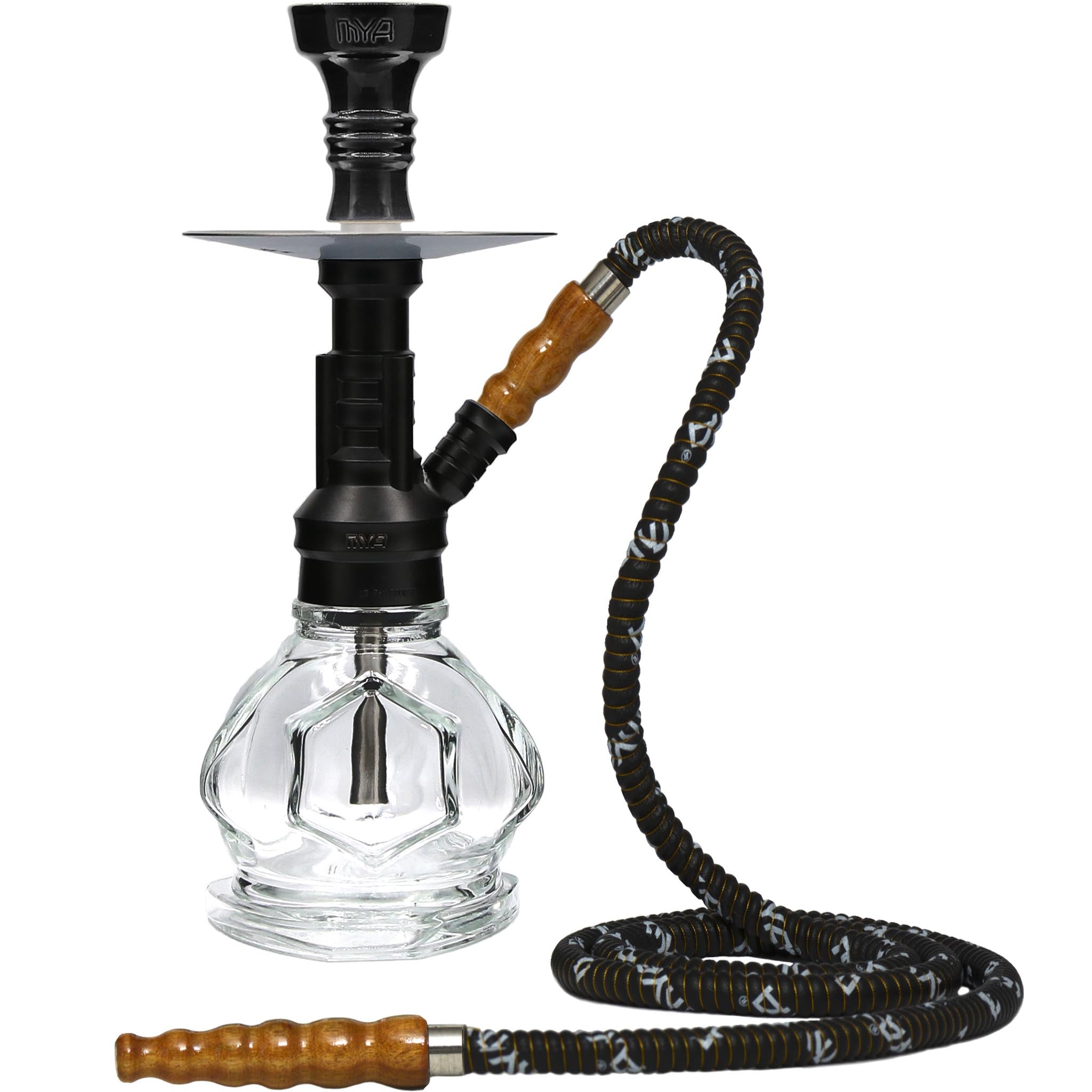 Black Soccer Small Hookah with your country #color_Black