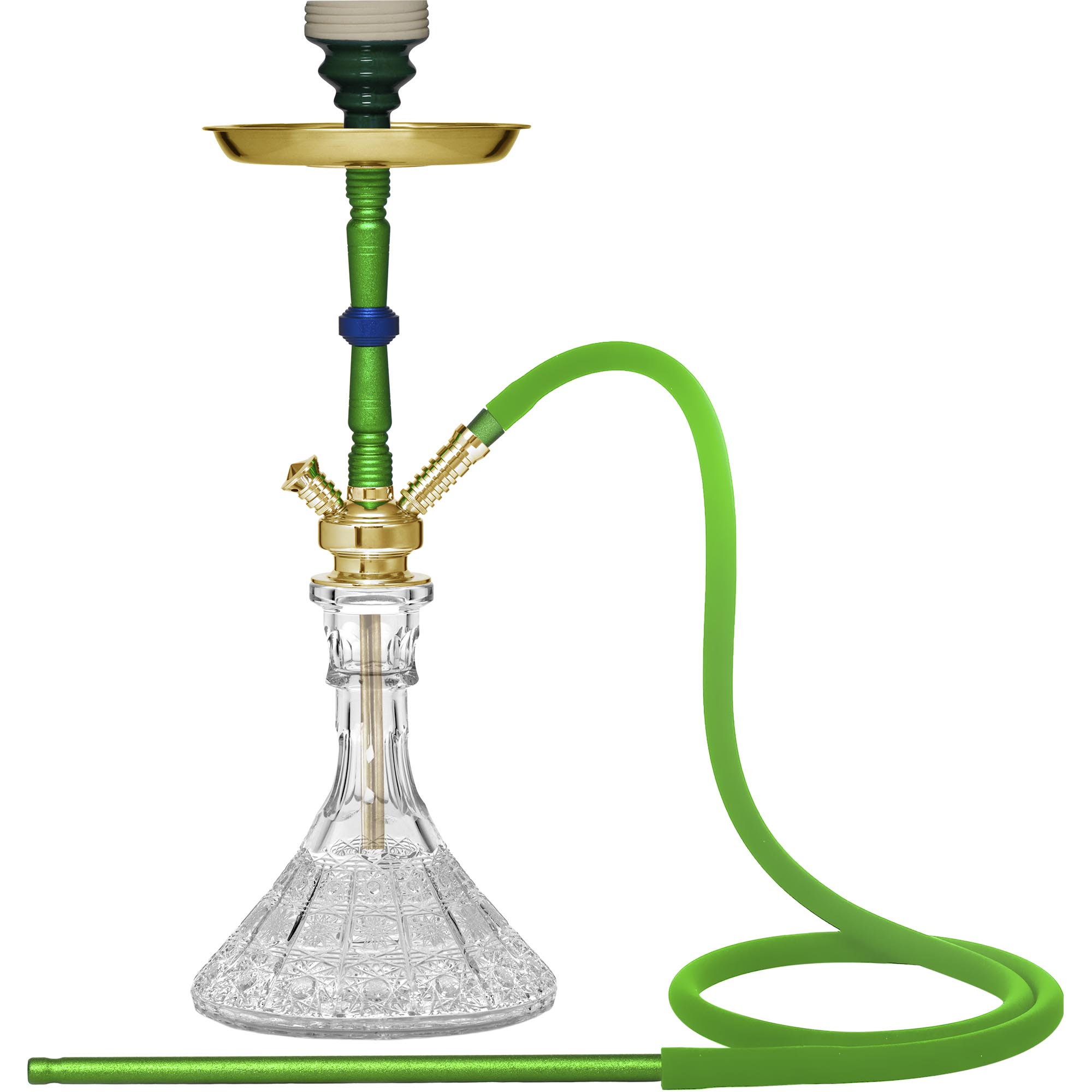 Crystal P57001-001NQ Gold Hookah